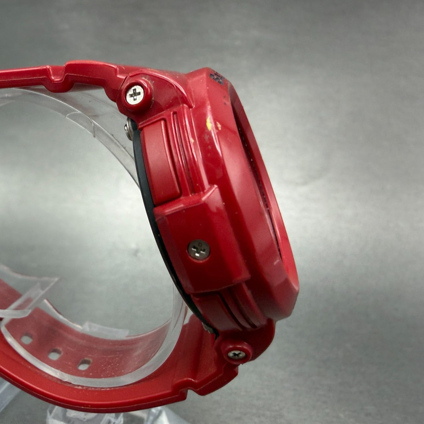 Casio Baby-G Watch Women 43mm Analog Digital Red Tone Alarm Chrono New Batt ABC3