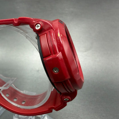 Casio Baby-G Watch Women 43mm Analog Digital Red Tone Alarm Chrono New Batt ABC3