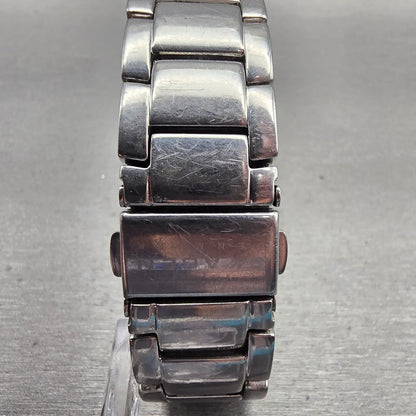 Skagen Watch Women 31mm MOP Dial Silver Tone Gemmed Rectangle N526SSX New Batt7