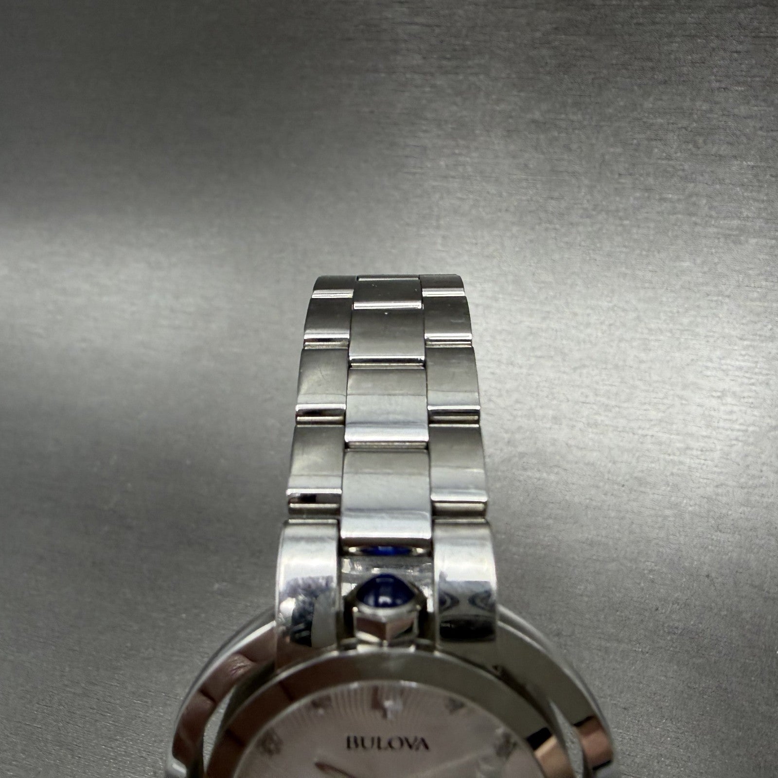 Bulova Rubaiyat Watch Women 35mm White Dial Stainless Steel Diamond 96p1844