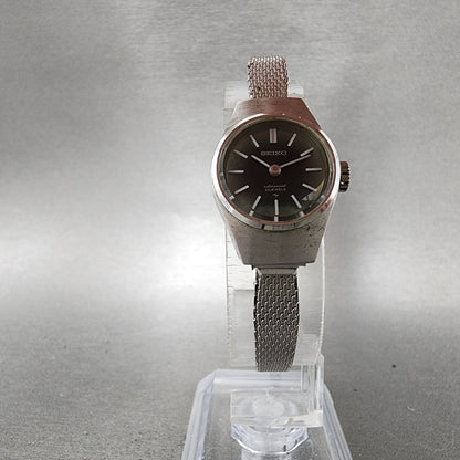Seiko Special Watch Women 18mm Green Dial White Gold Plated Manual Wind Runs5