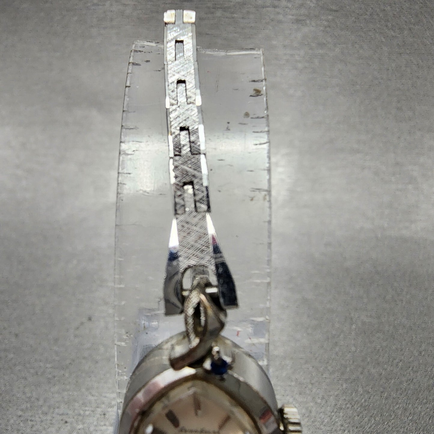 Seiko Solar Watch Women 15mm White Dial Silver Tone Manual 10-7840 Runs