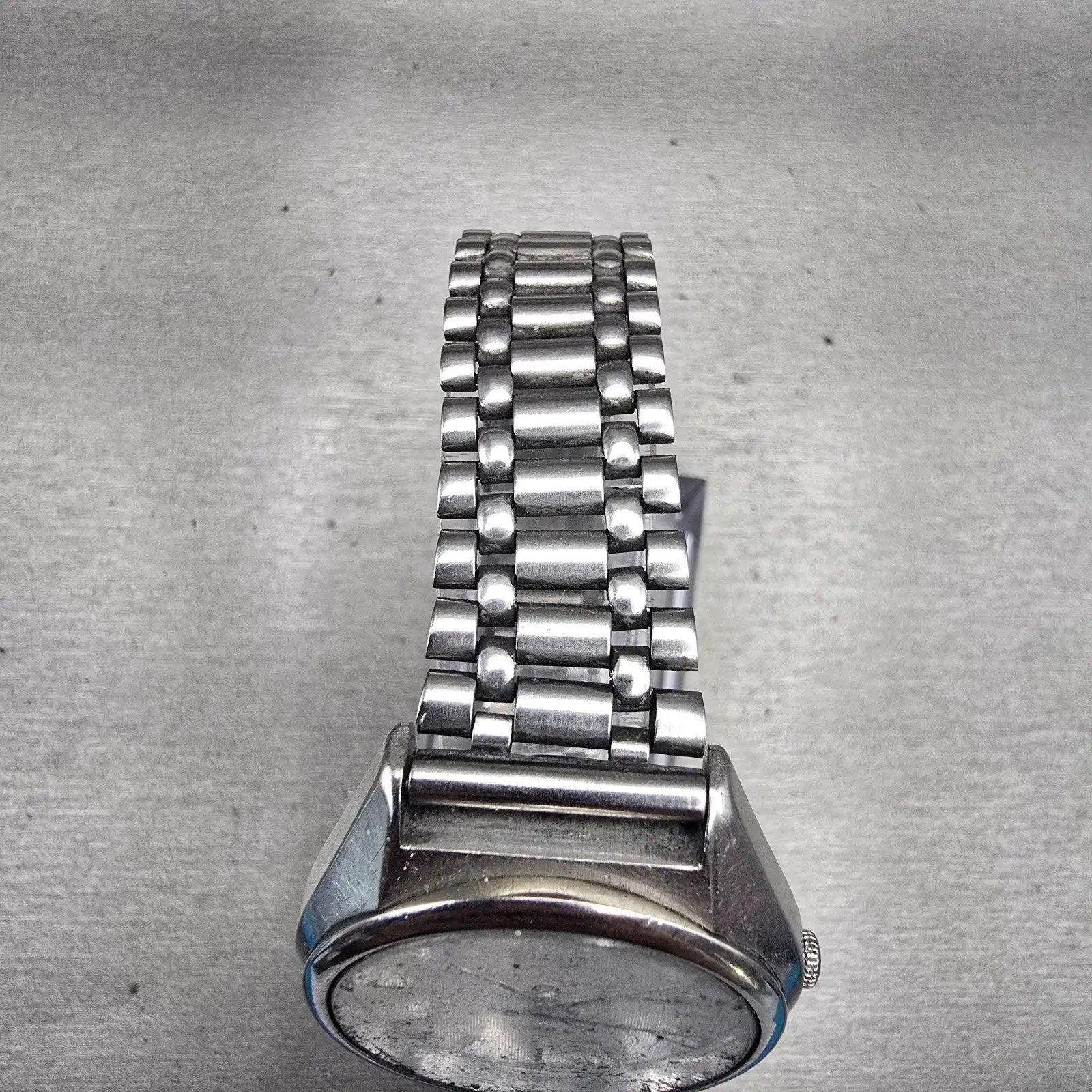 Seiko Type II Watch Men 36mm White Dial Silver Tone Daydate 4623-8020 New Batt4