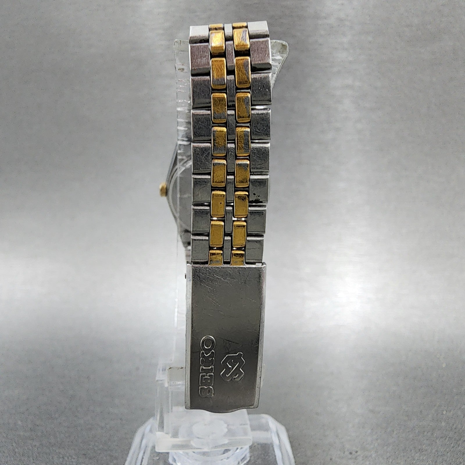 Seiko SQ Watch Women 23mm Champagne Dial Two Tone Dyadate 2a230029 New Battery7