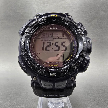 Casio Protek PAG-240 Watch Men 51mm Blue Black triple Senor Alarm Solar Works5