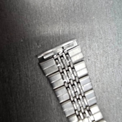 Seiko Beads Of Rice Bracelet 20mm Stainless Steel Silver Tone Tri Folding Clasp9