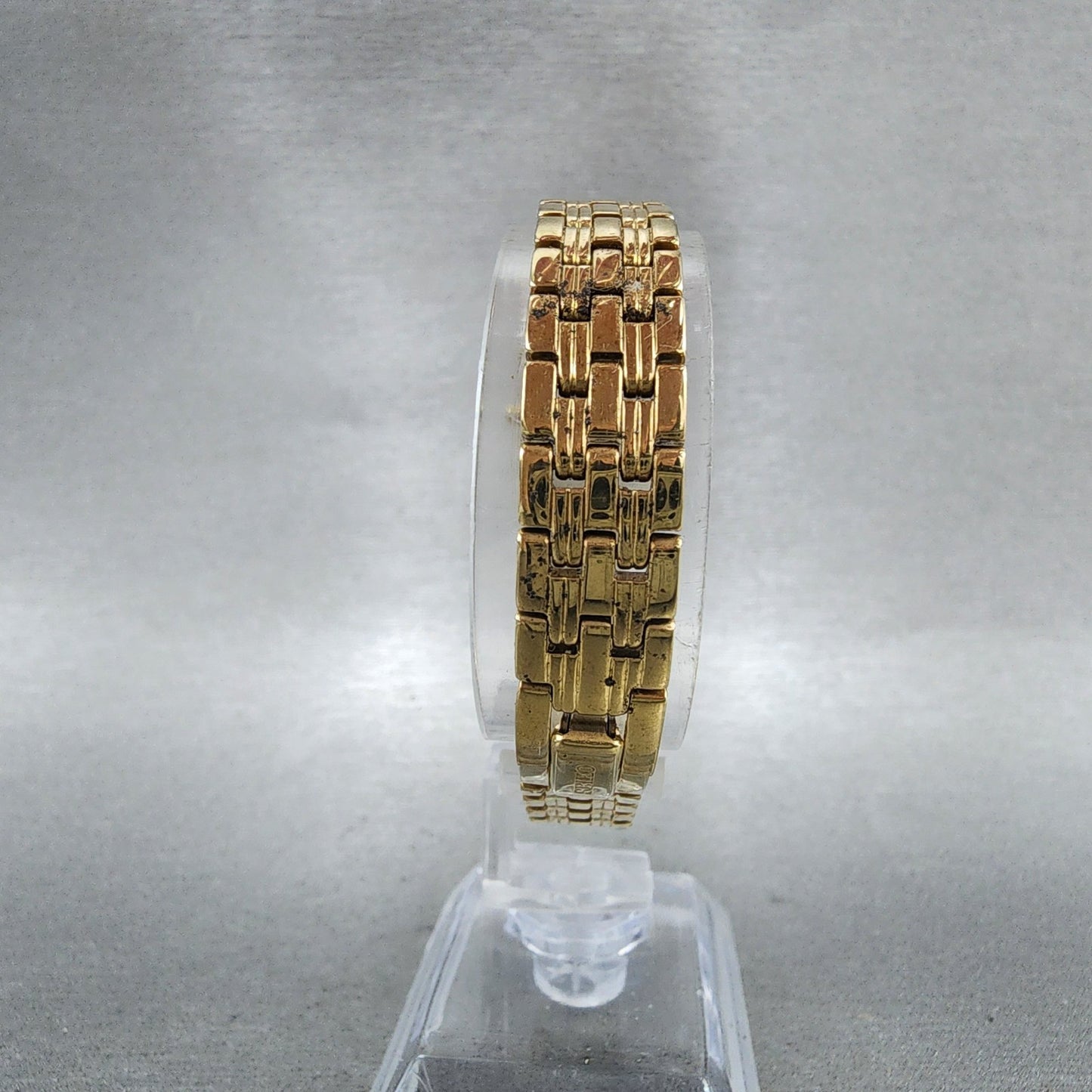 Seiko Tank Watch Women 16mm Champagne  Dial Gold Tone 1n010FH0 New Battery7