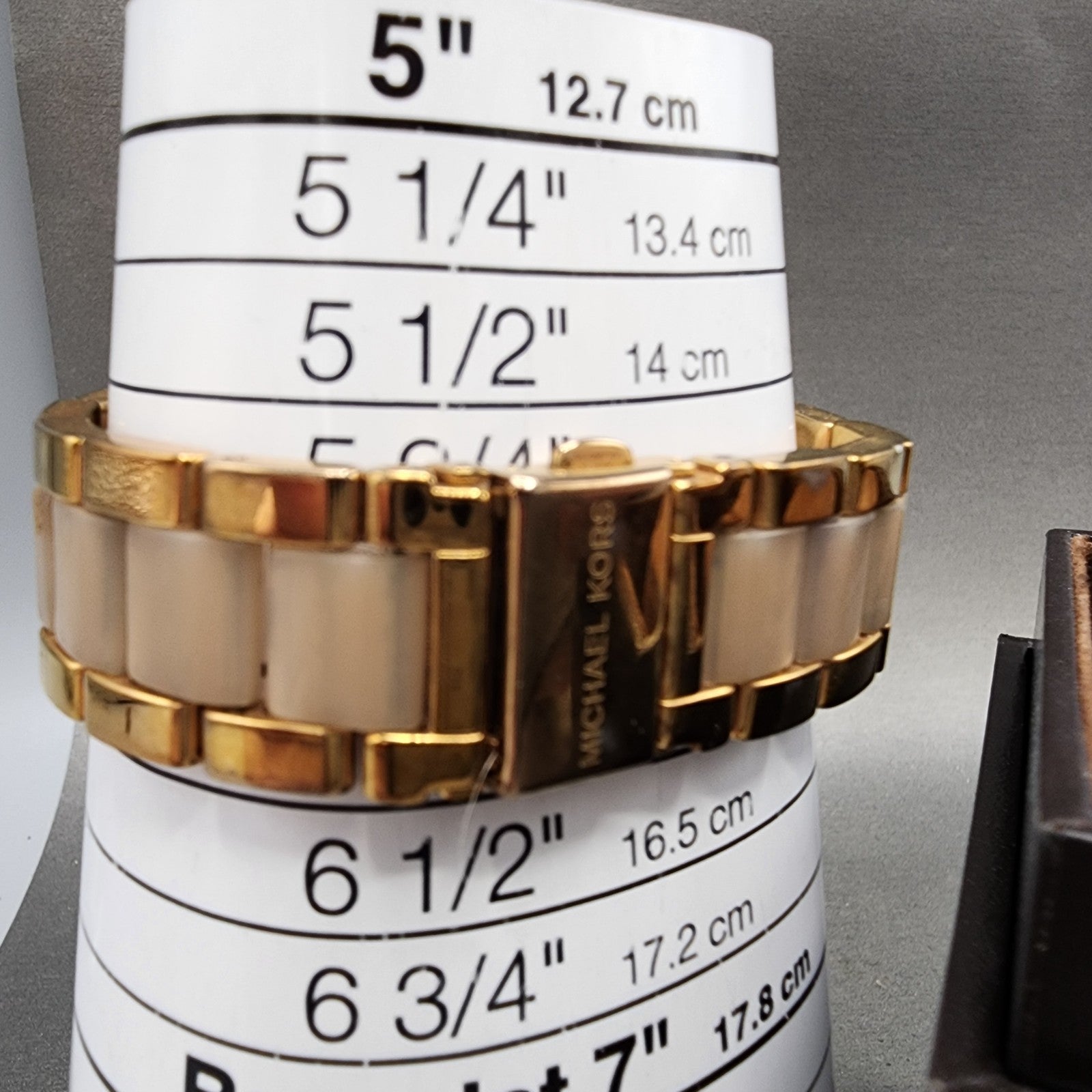 Michael Kors Bryn Watch Women 38mm Rose Dial Rose Gold Tone Round New Battery12