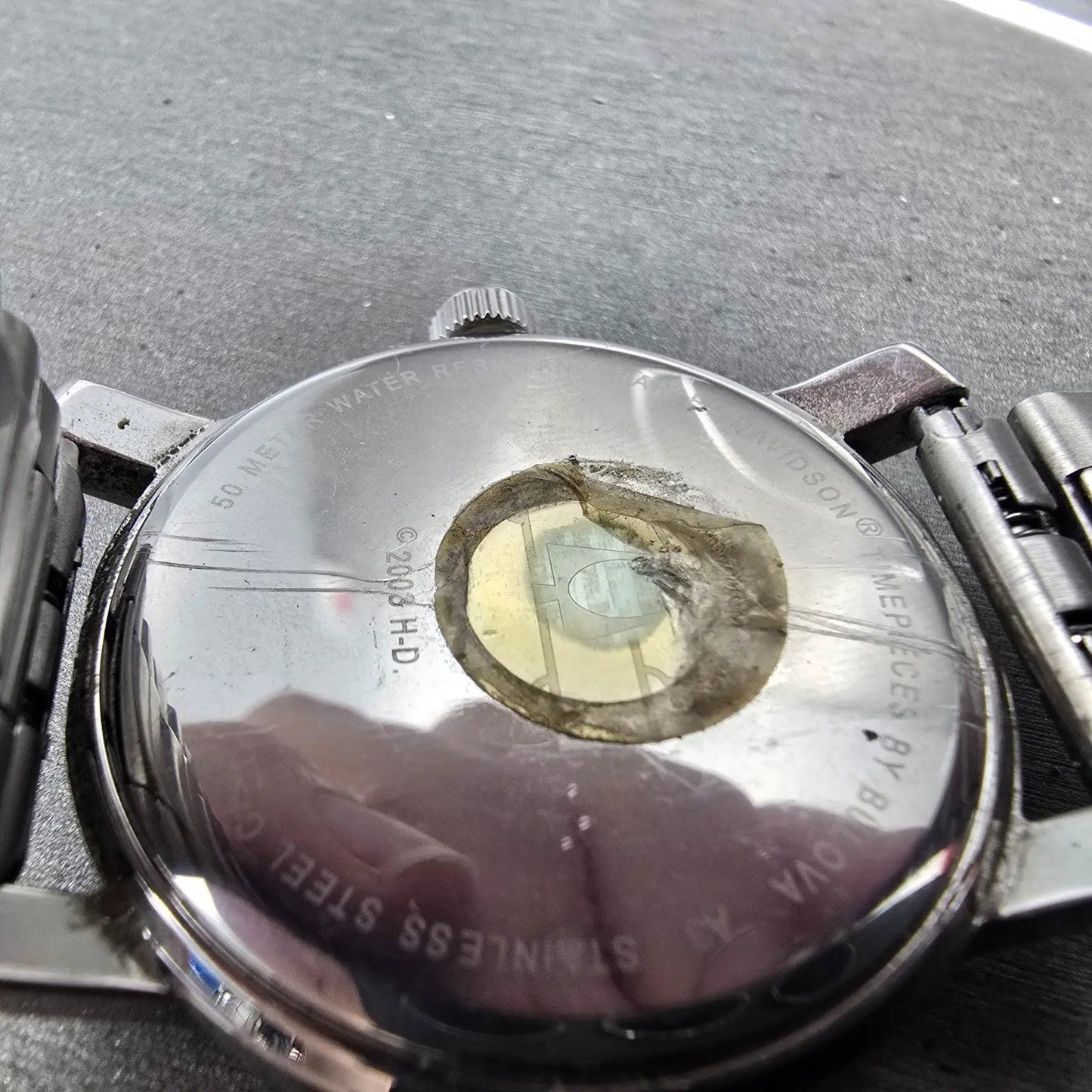 Bulova Harley Davidson Watch Men 38mm Black Dial Silver Tone 76A04 New Battery11