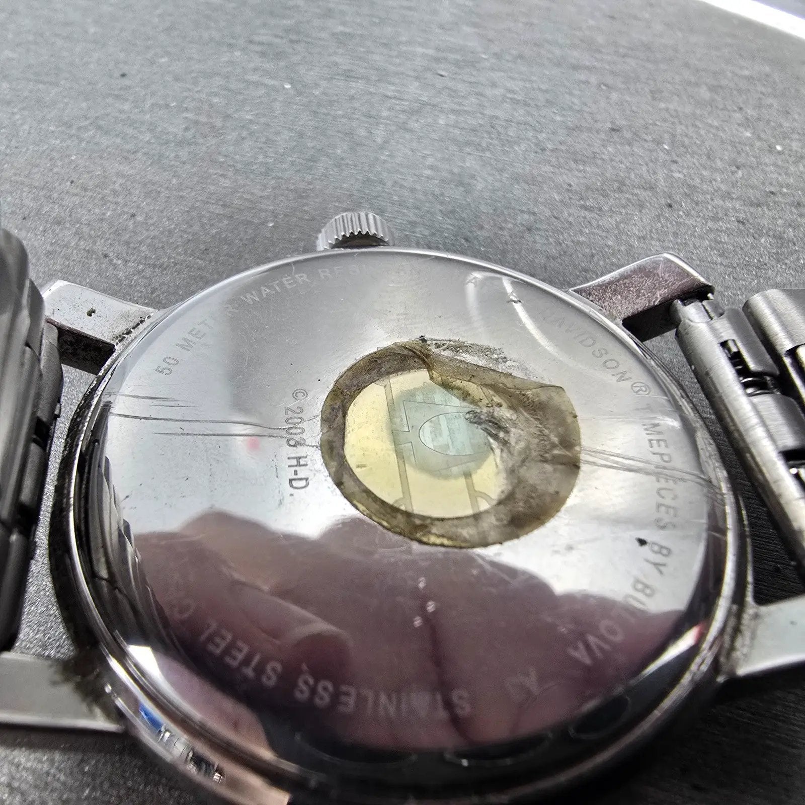 Bulova Harley Davidson Watch Men 38mm Black Dial Silver Tone 76A04 New Battery11