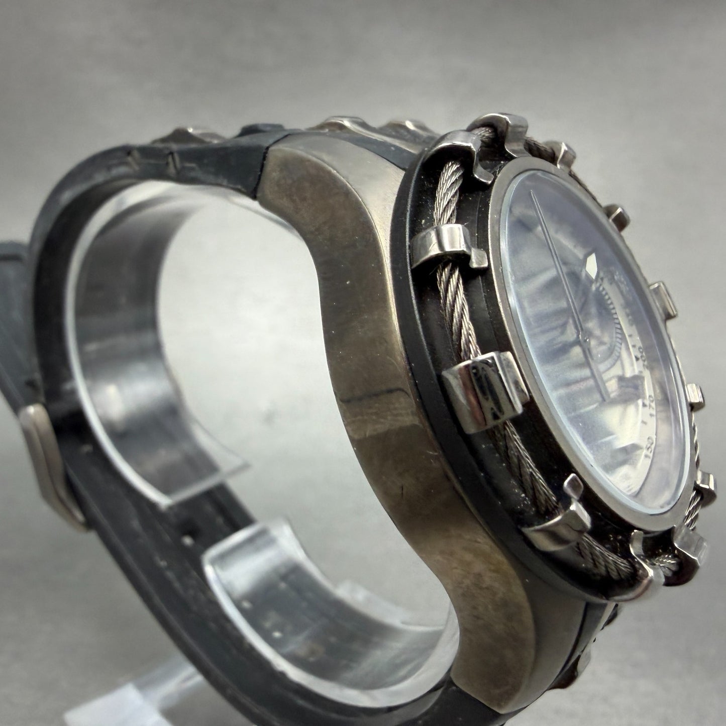 Invicta Reserve Bolt Chrono Watch Women 40mm Silver Dial Black Date 0201 Newbatt3