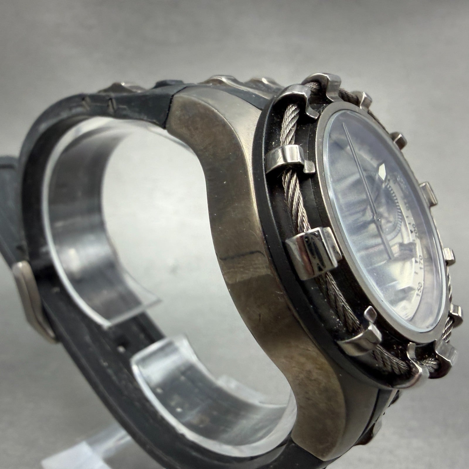 Invicta Reserve Bolt Chrono Watch Women 40mm Silver Dial Black Date 0201 Newbatt3