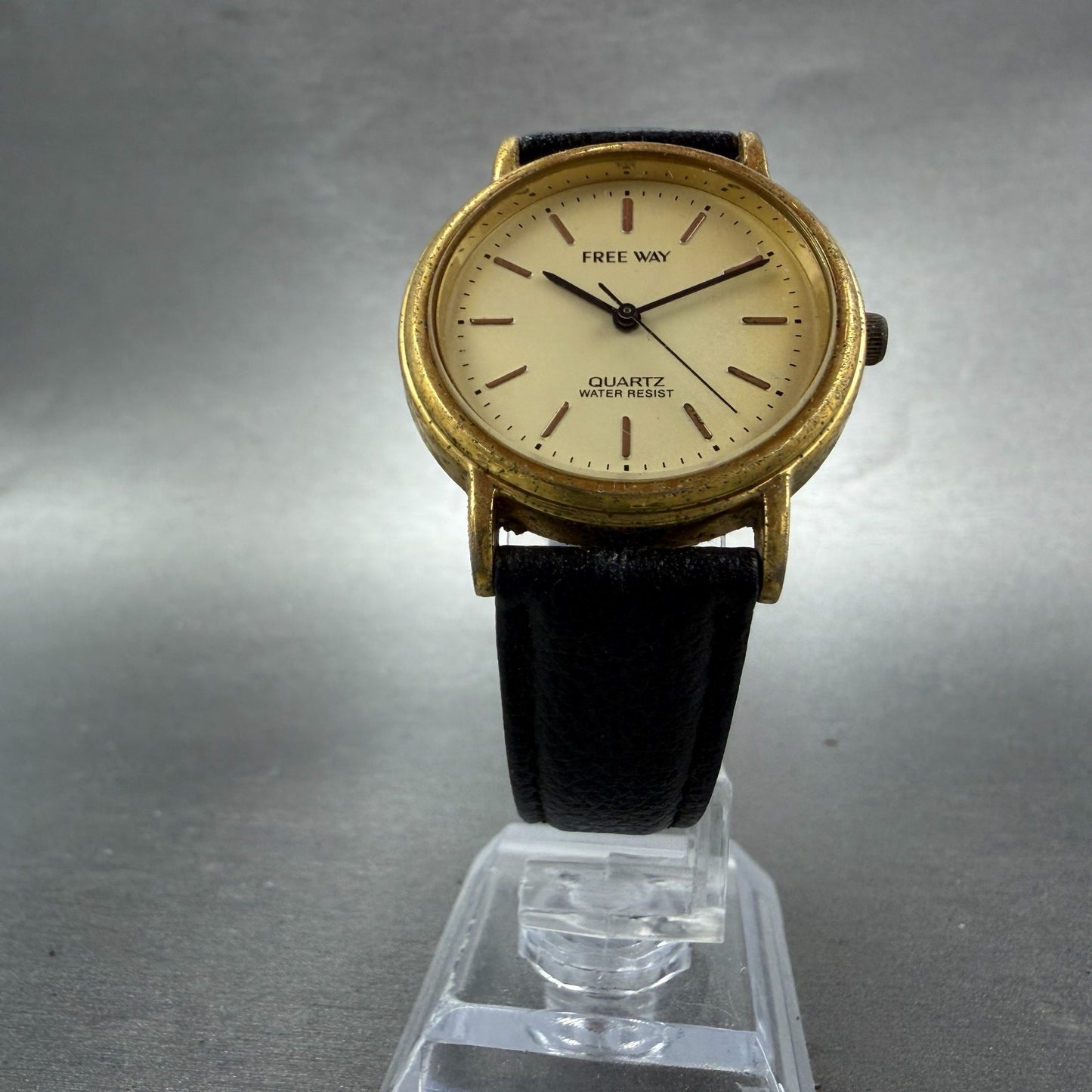 Citizen Freeway Watch Unisex 31mm Champagne Dial Gold Tone Round New Battery5