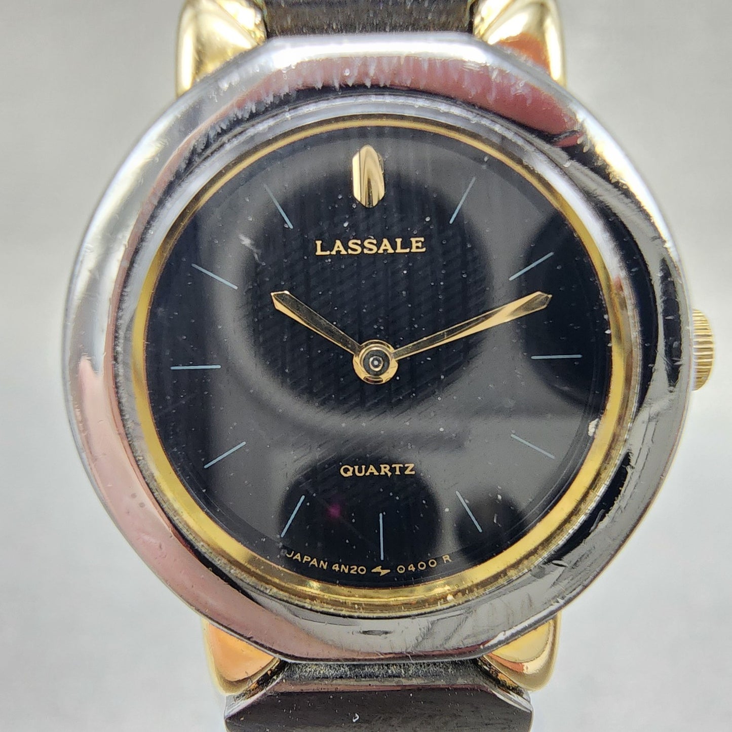 Seiko Lassale Watch Women 22mm Black Dial Black Tone 4n200229 New Battery1