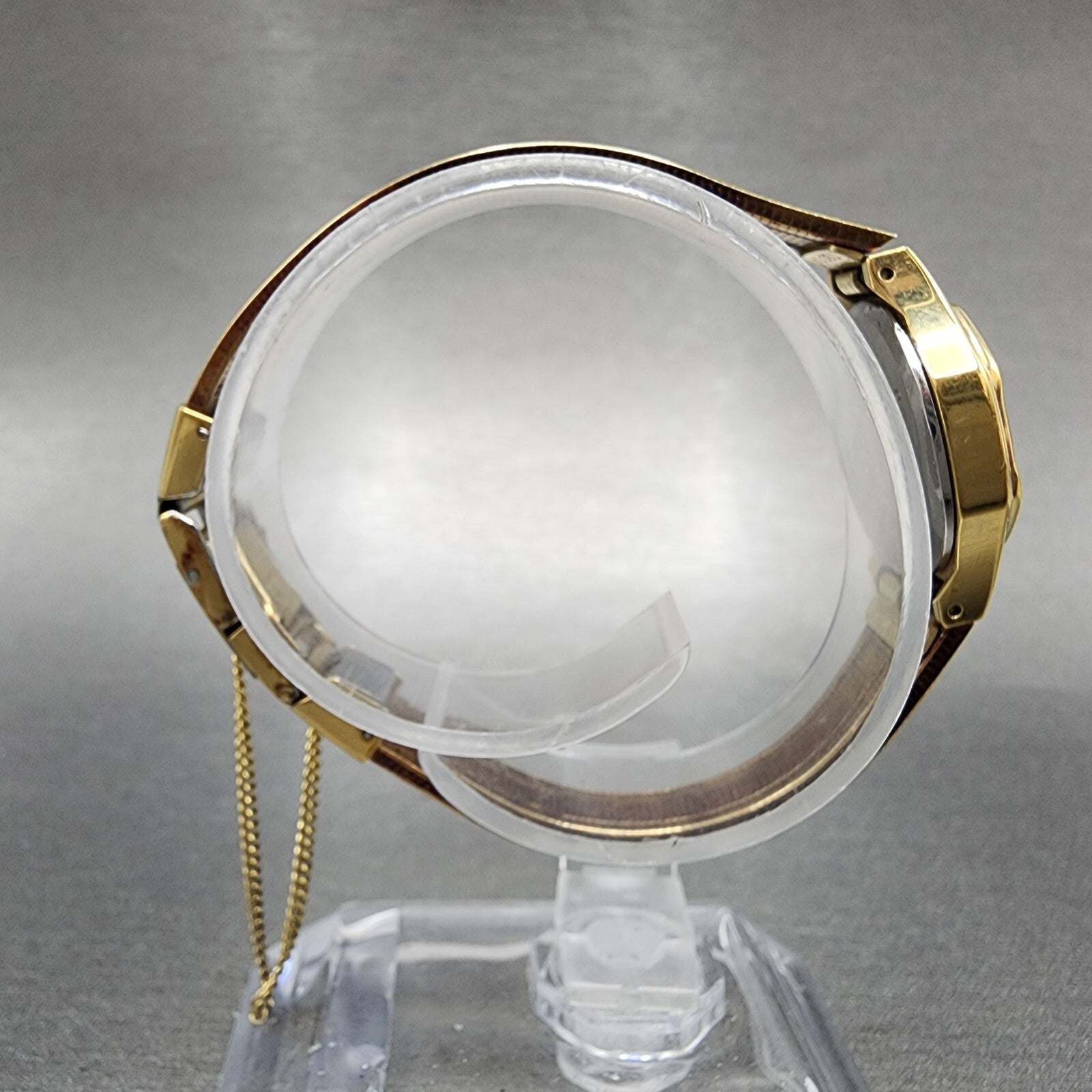 Seiko Watch Women 19mm Champagne Dial Gold Tone Octagon 23206810 New Battery8