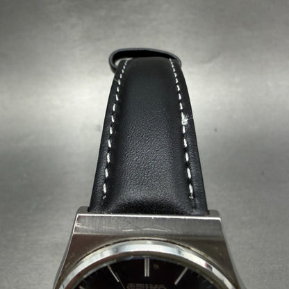 Seiko Chronos Watch Men 34mm Black Dial Silver Tone Daydate 8123-7090 New Batt4