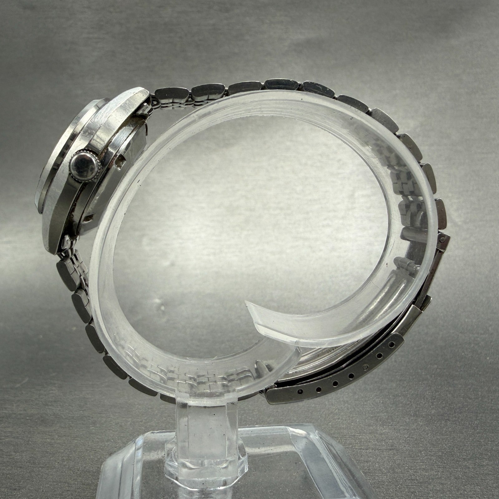 Seiko Automatic Watch Women 25mm Silver Dial Silver Tone Daydate 2206-0480 PARTS7