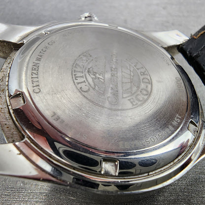 Citizen Eco-Drive Cal 8700 Watch Men 39mm White Dial Silver Perpetual Calendar