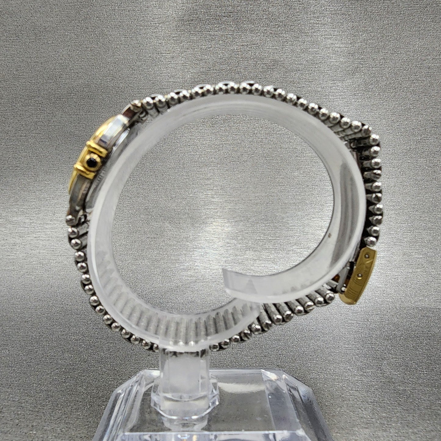 Bulova Watch Women 24mm Champagne Dial Two Tone Round Date New Battery VTG6