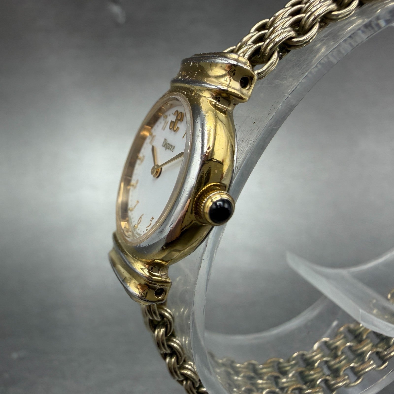 Citizen Elegance Watch Women 19mm White Dial Gold Tone Round 2200-241258 NewBatt2