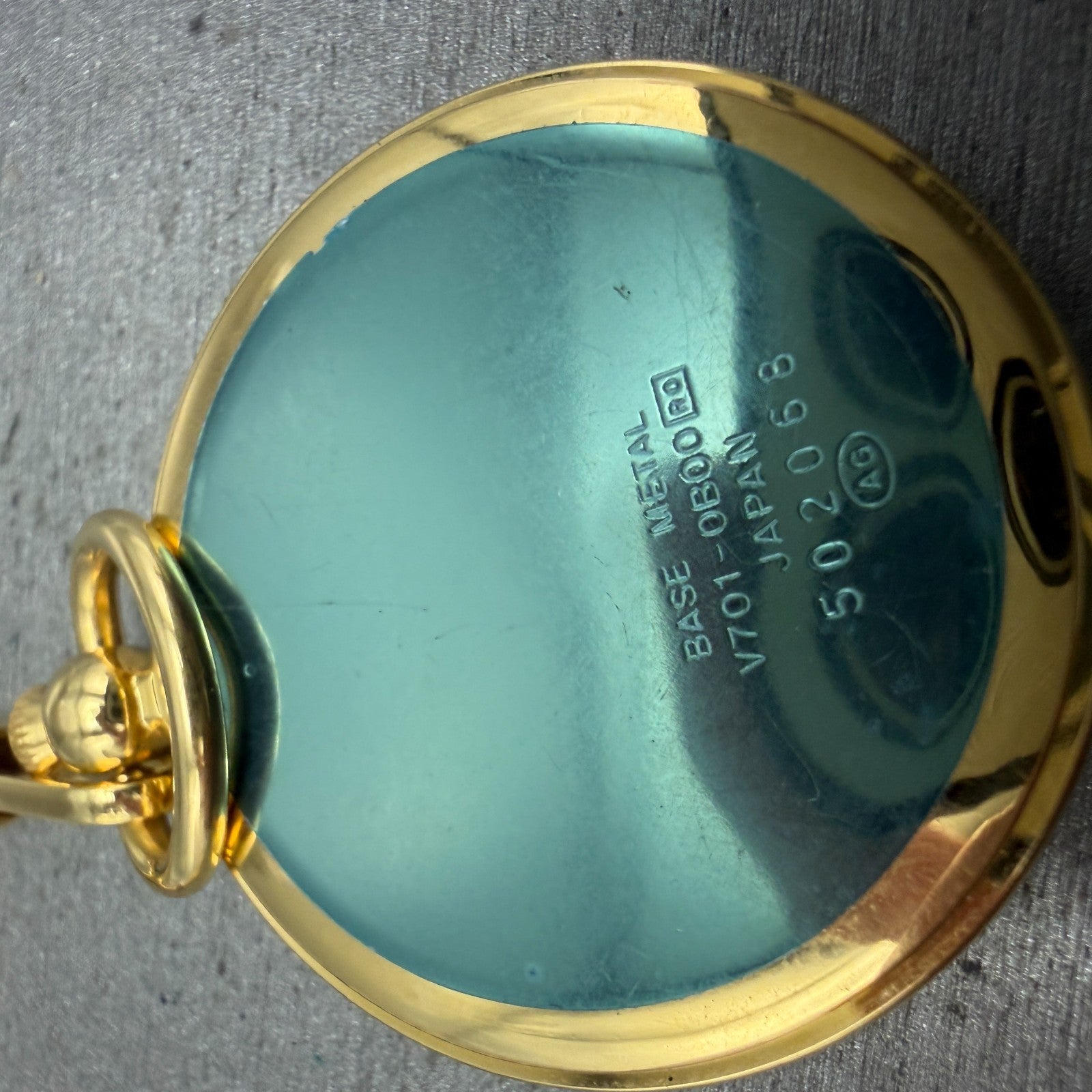 Seiko Alba Pocket Watch Men 36mm White Dial Gold Tone Round V701-0B00 New Batt8