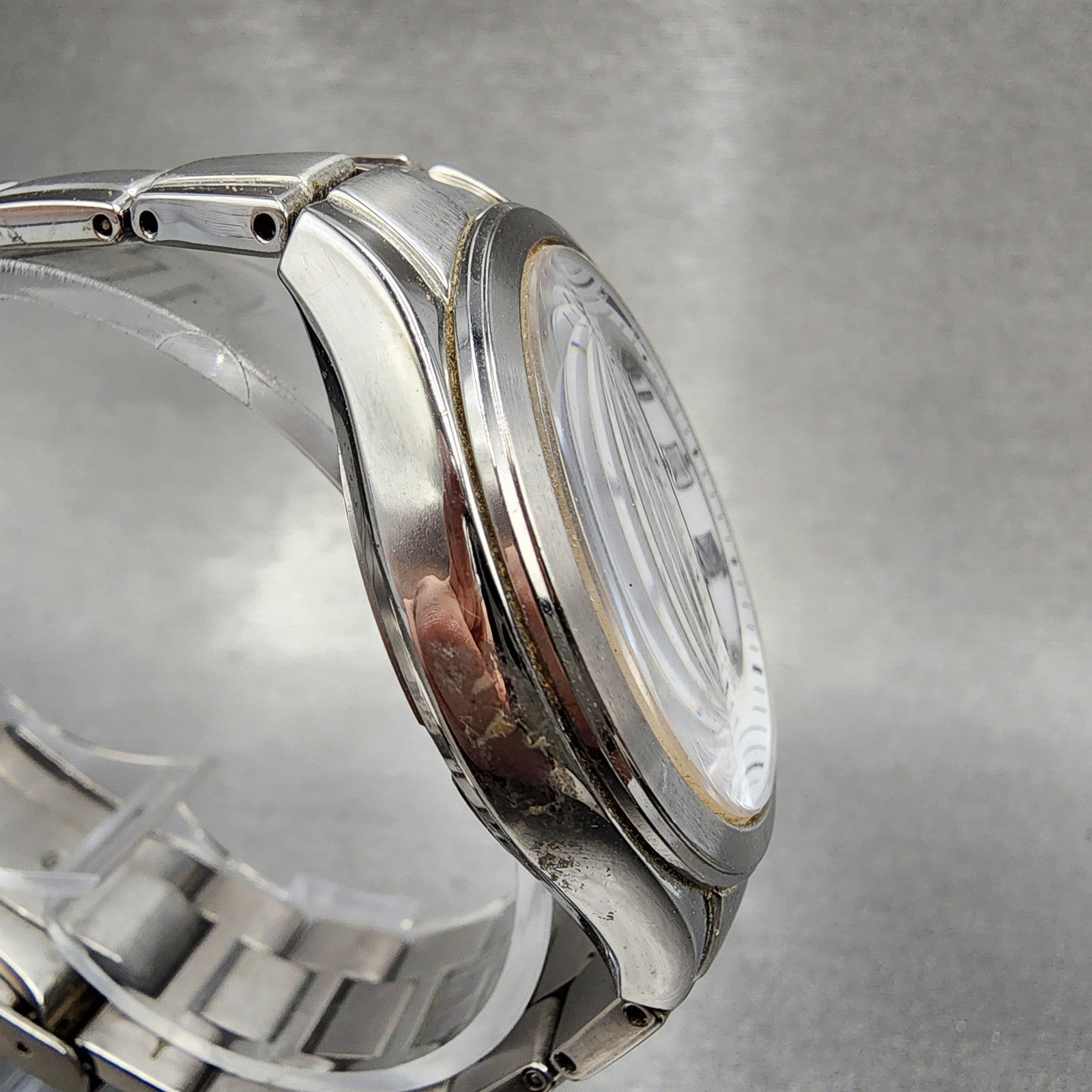 Citizen EcoDrive Attesa Watch Men 38mm White Dial Titanium Atomic Round Runs3