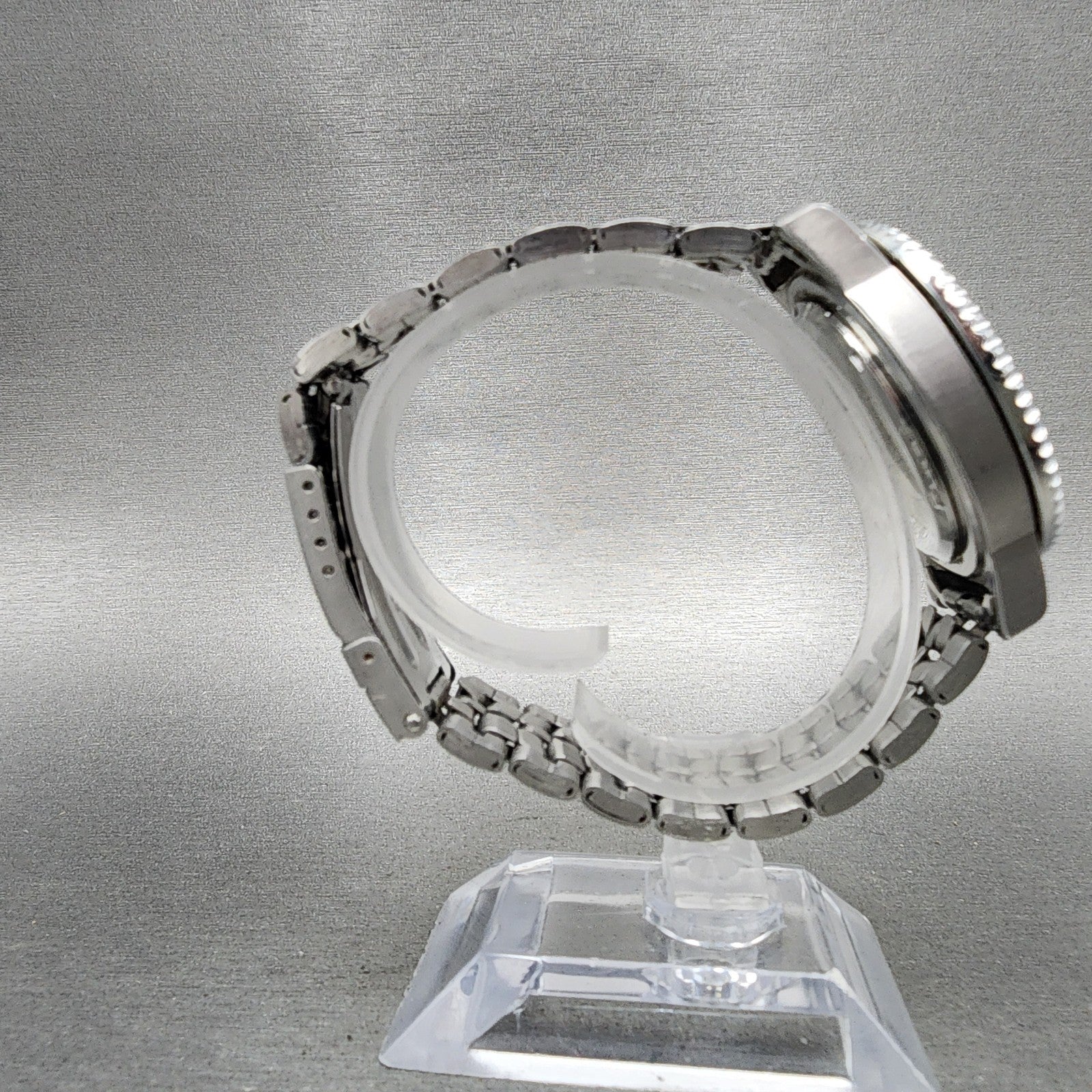 Croton Dive Watch Men 38mm Blue Dial Silver Tone Date Round New Battery8