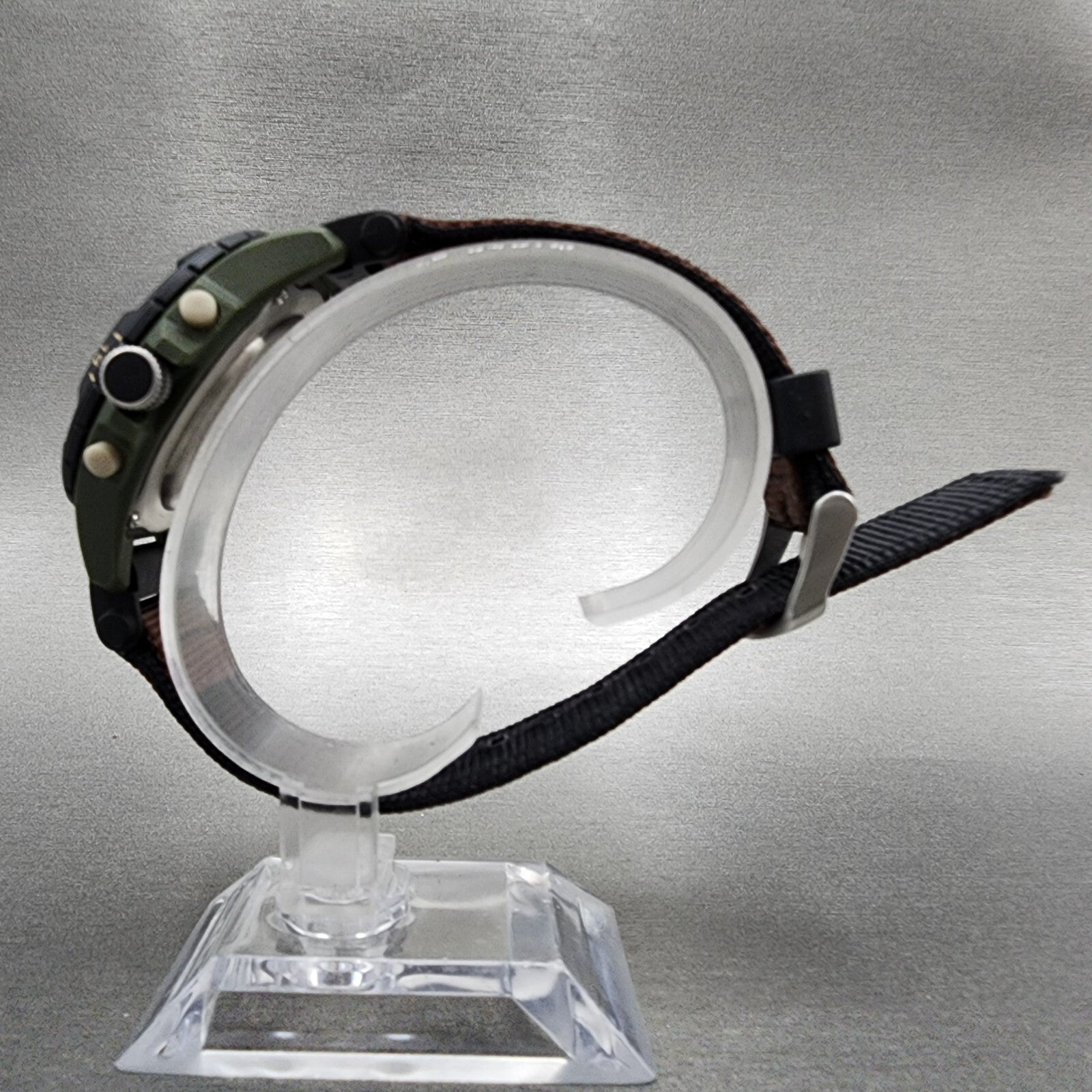 Timex Expedition Watch Men 41mm Brown Dial Green Case Analog Digital T451817