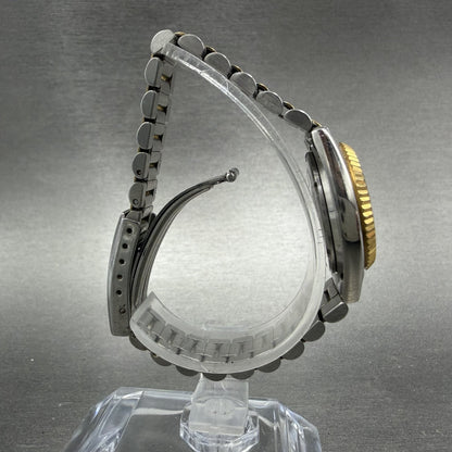 Seiko Watch Women 24mm Gold Dial Two Tone Daydate Round 7n83-0041 New Battery 598