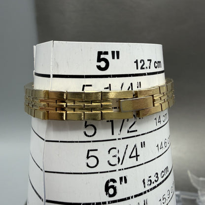 Seiko Watch Women 16mm Gold Dial Gold Tone Octagon 2C20-5209 New Battery11