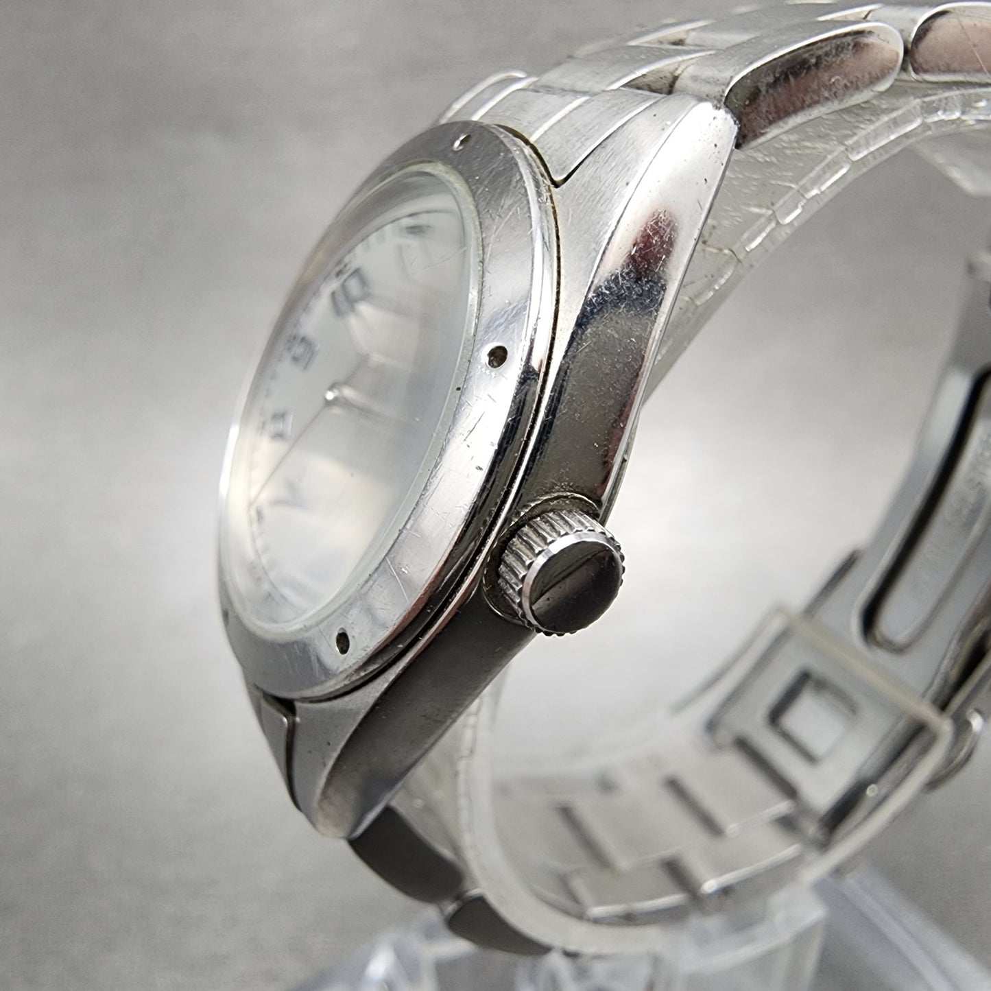 Citizen INED Watch Women 26mm Silver Dial Silver Tone Date Round New Battery2