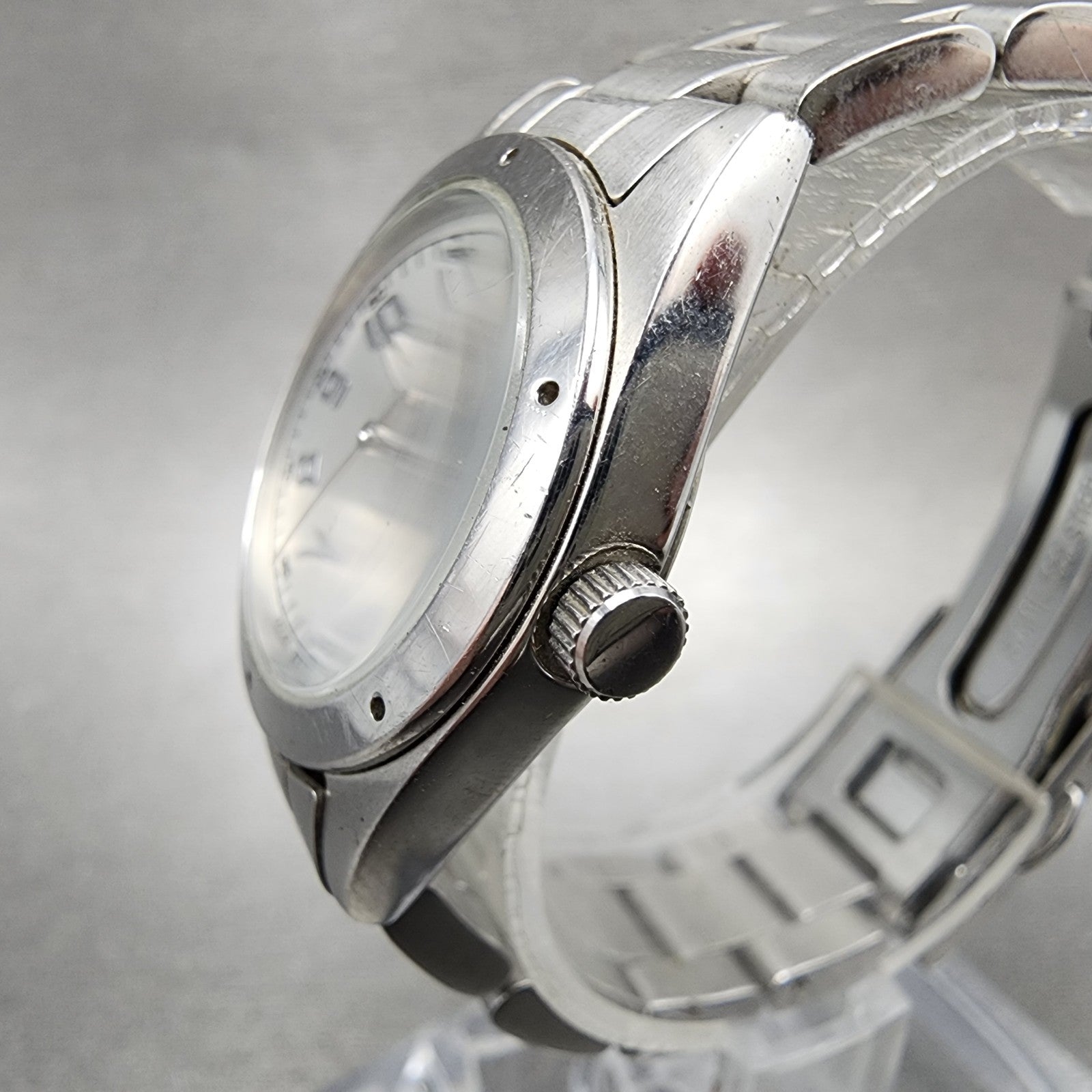 Citizen INED Watch Women 26mm Silver Dial Silver Tone Date Round New Battery2