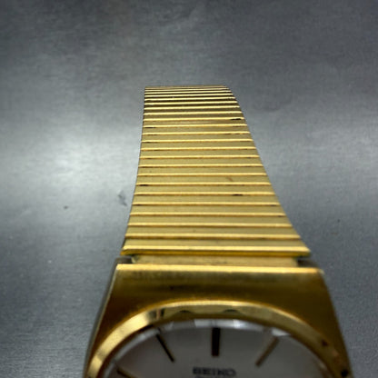 Seiko Watch Unisex 30mm Silver Dial Gold Tone Oval 3421-5269 New Battery Vintage4