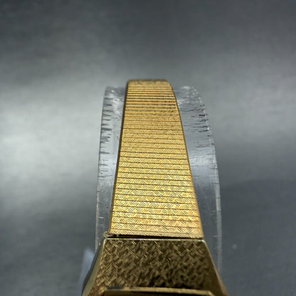 Seiko Watch Women 17mm Silver Dial Gold Tone Rectangle 2C20-5780 New Battery4