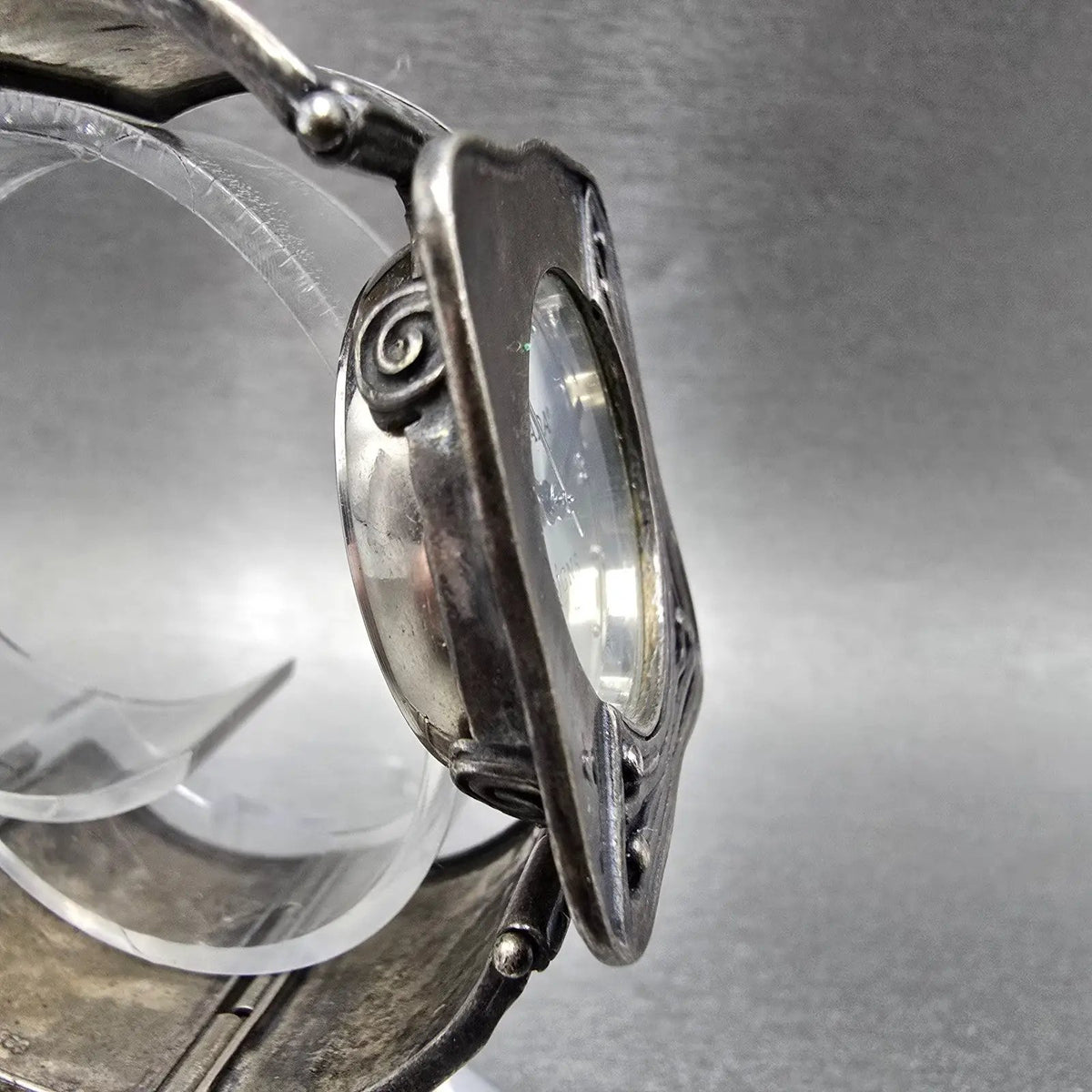 Silpada Sterling Silver Watch Women 33mm Silver Dial 925 Square New battery L3
