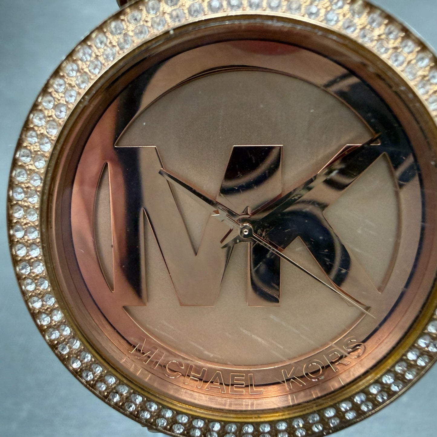 Michael Kors Parker Watch Women 39mm Rose Dial Rose Gold Tone Round New Battery1
