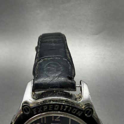 Timex Expedition Watch Men 40mm Black Dial Silver Tone Round New battery4