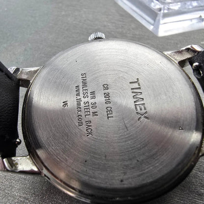 Timex Weekender Watch Men 40mm Black Dial Silver Tone Date T2N639 New Battery8