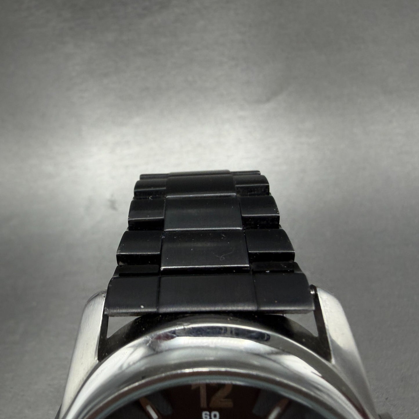 Diesel Watch Men 45mm Black Dial Steel Date Round DZ1206 New Battery4