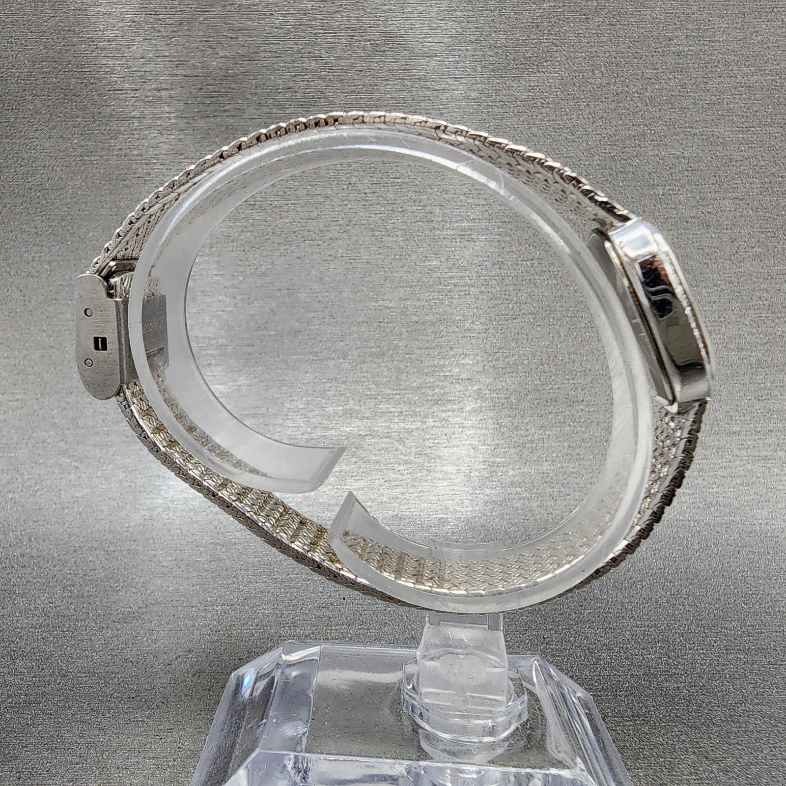 Cyma Watch Women 21mm Silver Dial Silver Tone Oval 706 Mesh Band PARTS9