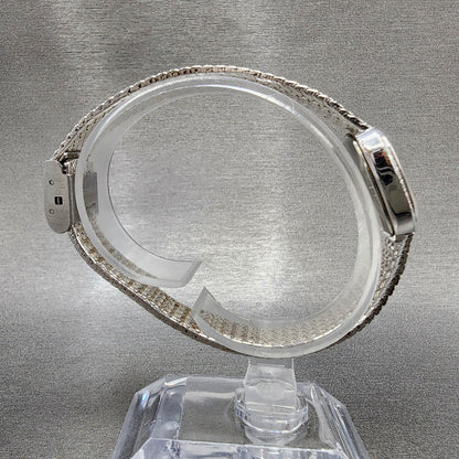 Cyma Watch Women 21mm Silver Dial Silver Tone Oval 706 Mesh Band PARTS9