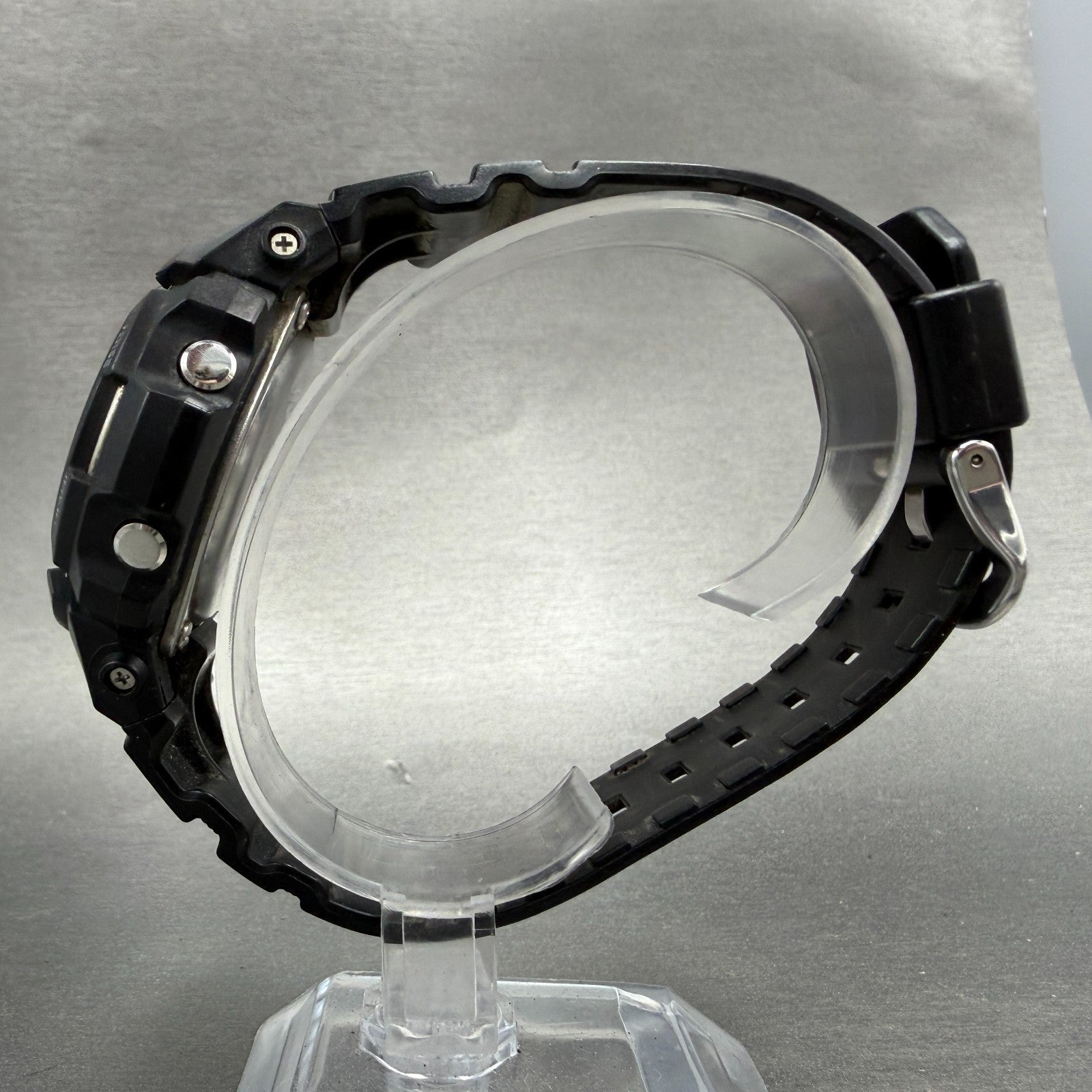 Casio G-Shock AW-590 Watch Men 47mm Black Tone Gray Bezel Alarm Chrono New BattA6