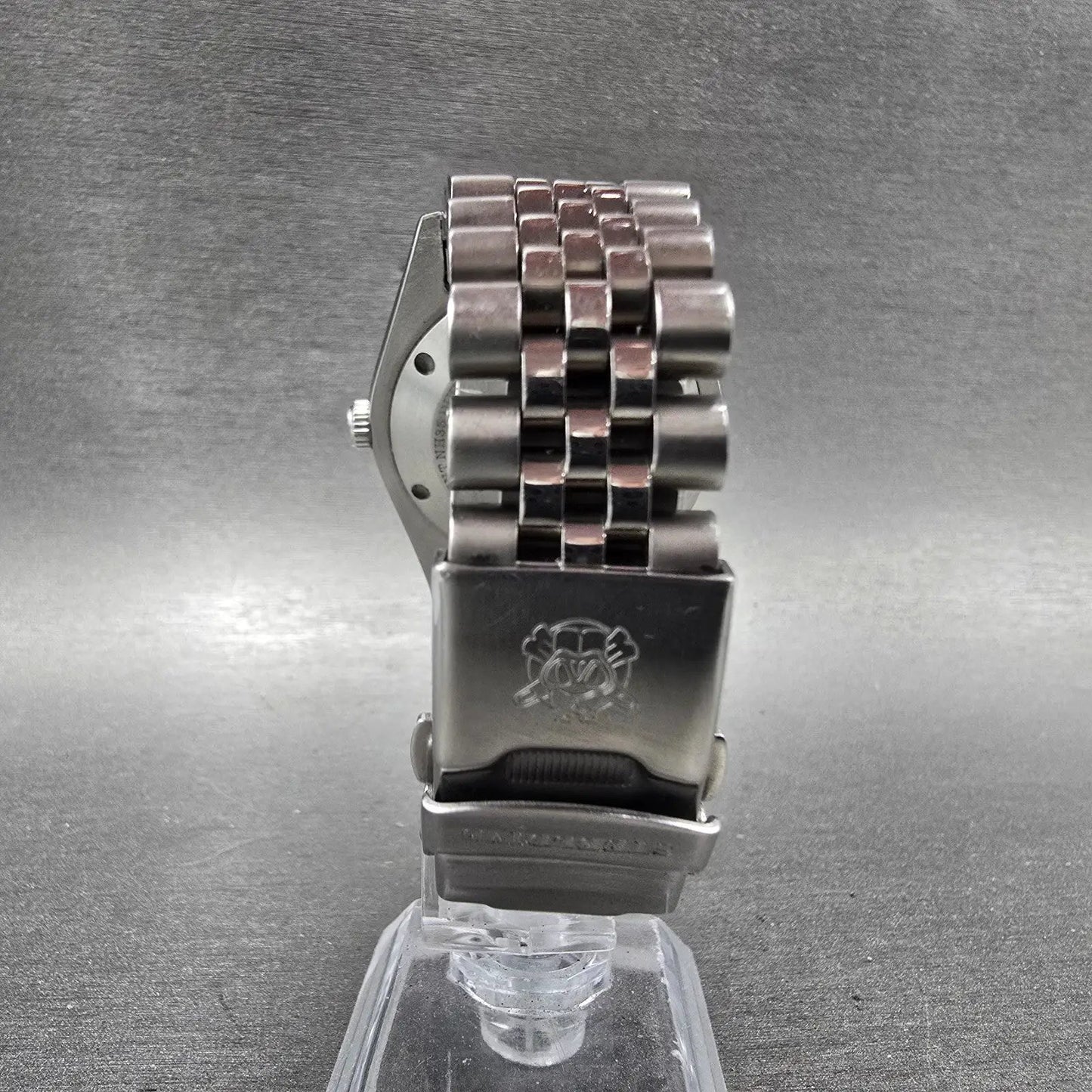 Steeldive Automatic Watch Men 39mm White Dial Stainless Steel Date Round Works7