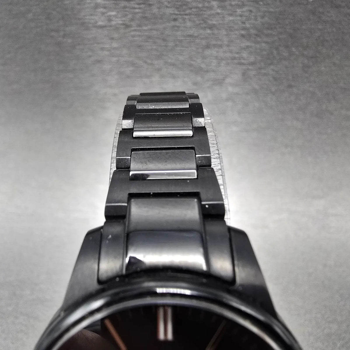 Citizen Axiom Eco-Drive Watch Women 29mm Black Dial Blackl Round EW2595-57E Runs5