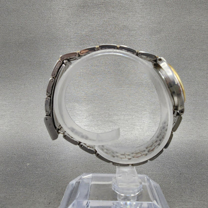 Seiko Watch Women 24mm White Dial Two Tone Date Round 7N826B29 New Battery8