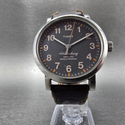 Timex The Waterbury Watch Men 40mm Gray Dial Silver TW2P58700 New Battery READ5