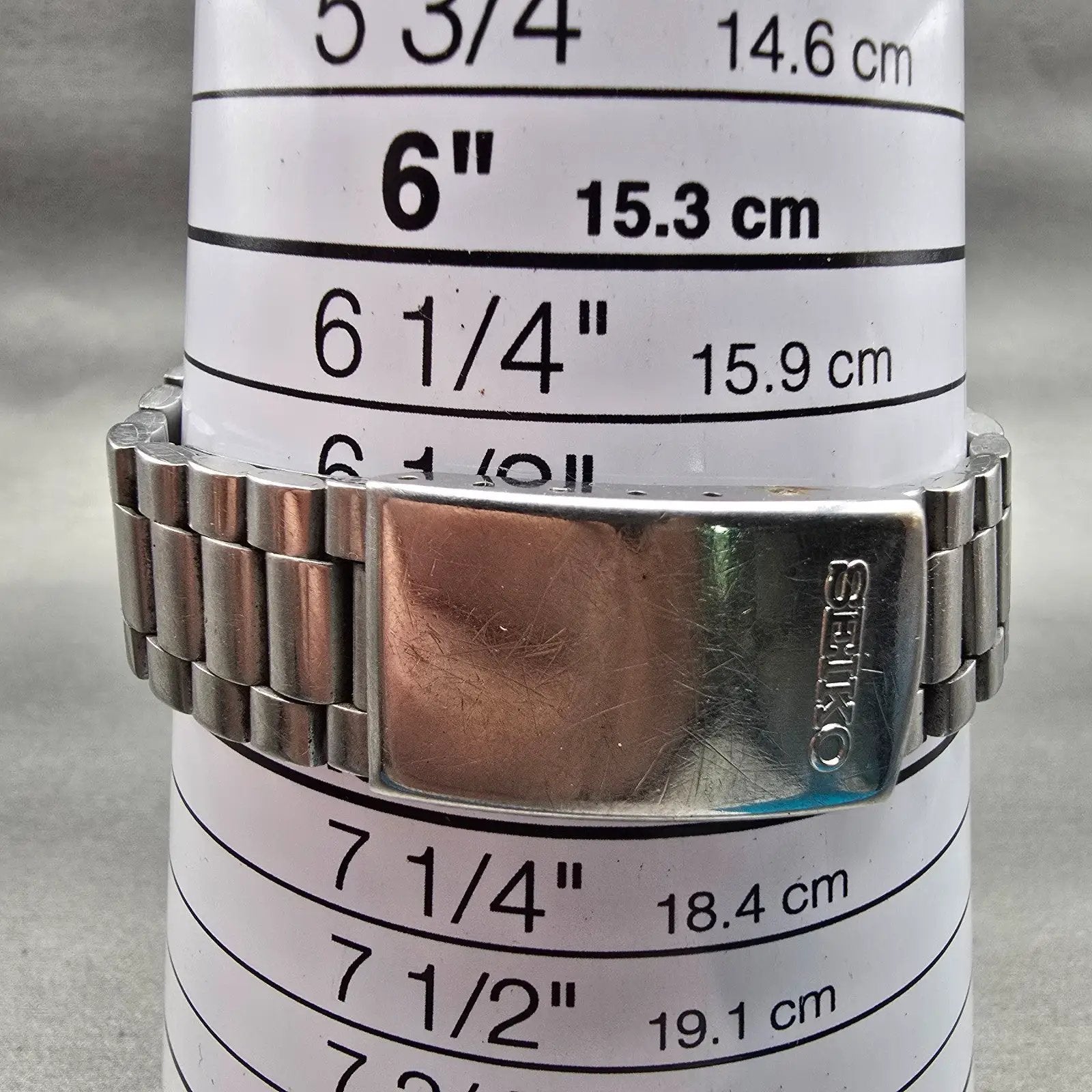 Seiko SilverWave Watch Men 36mm Silver Dial Silver Tone Daydate 8229-8000 NewBat9
