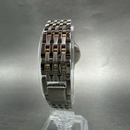 Seiko Watch Women 25mm Black Dial Two Tone Round V701-2H40 New Battery Vintage7