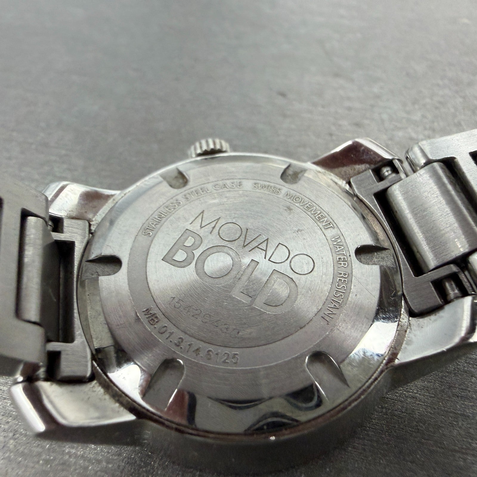 Movado Bold Watch Women 32mm Silver Dial Silver Tone Round 01.3.14.6125 New Batt9