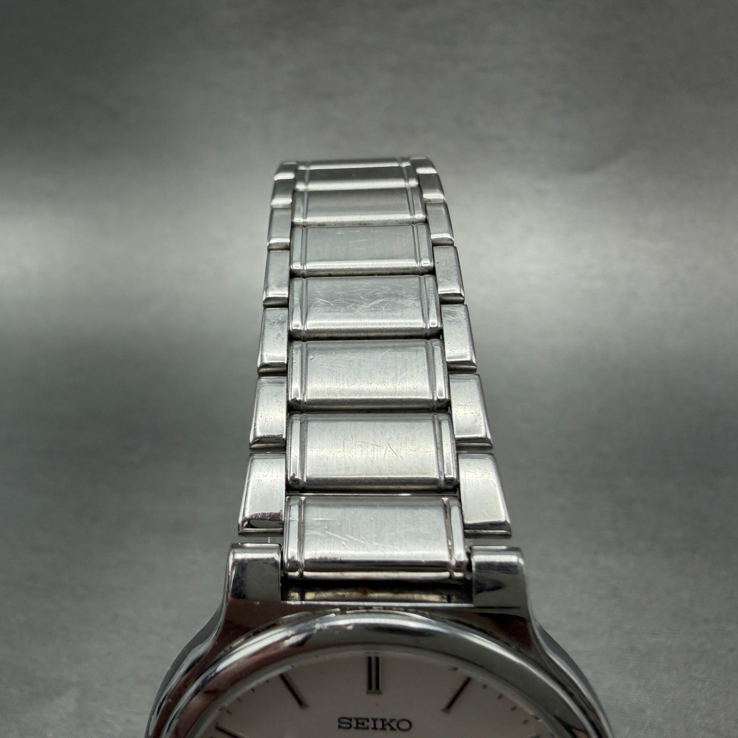 Seiko Spirit Watch Men 34mm Silver Dial Silver Tone Round 7n01-6a70 New Battery4